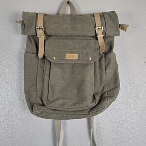 Park Hill Canvas Transport Travel Backpack Foldover